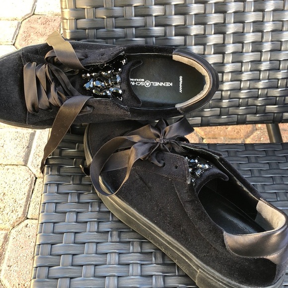 Kennel&Schmenger Velvet platform sneakers - Picture 5 of 6